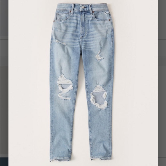 Abercrombie & Fitch Denim - Abercrombie curve love high rise skinny jeans